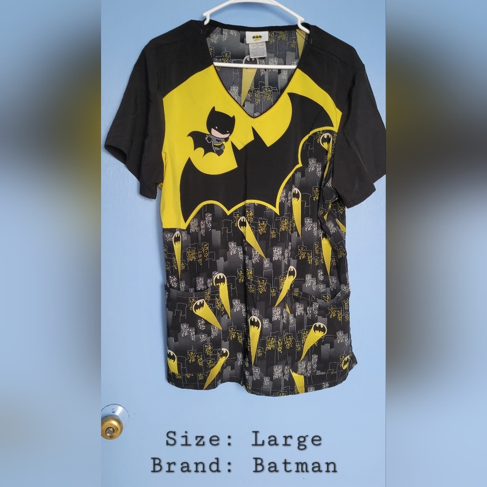 Tooniforms Batman scrub top: Large